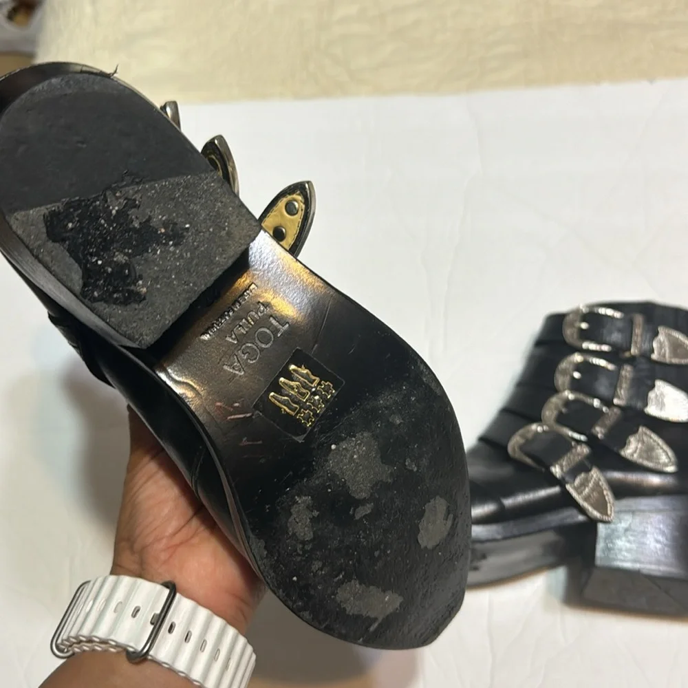 TOGA PULLA buckle-strap mid heel boots - Picture 8 of 8